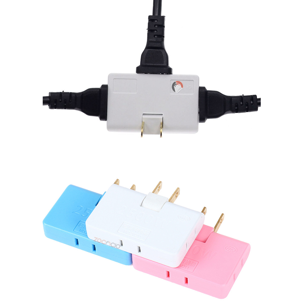 Miniatura 5 de Paquete 3 Adaptadores Multitoma Converti